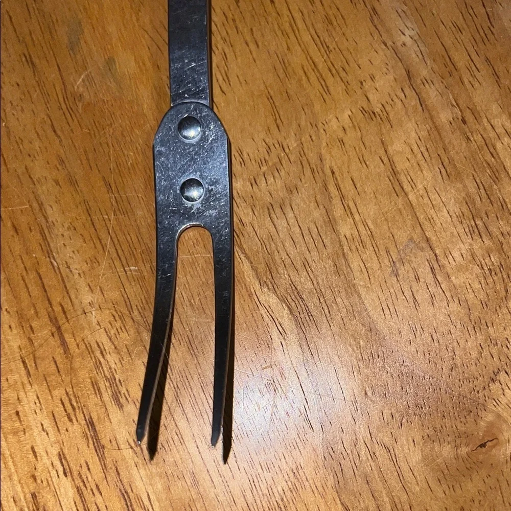 Black Stainless Steel Carving Fork Vintage Ekco